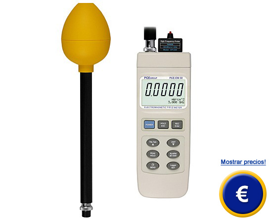 Medidor EMF, medidor de campo electromagnético de mano, alarma de sonido y  luz, para probar radiación de campo eléctrico y magnético