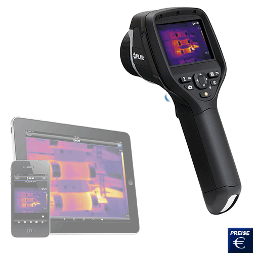 Cámara termográfica infrarroja, memoria incorporada, con función de cámara