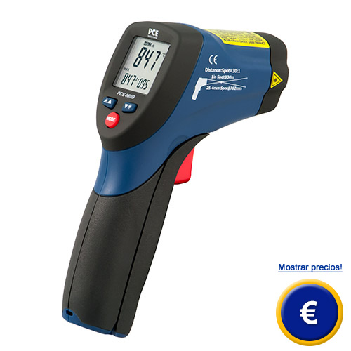 Ms informacin acerca del medidor laser para temperatura PCE-889B