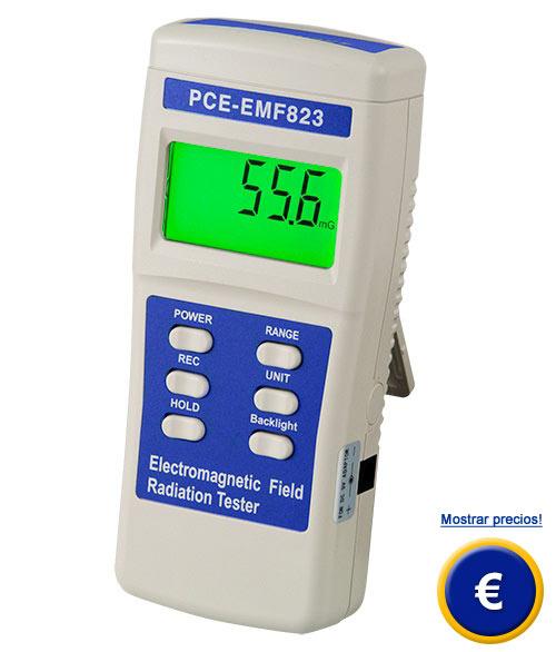 Medidor de radiacin PCE-EMF 823